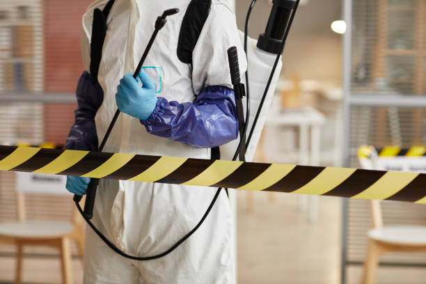 Professional Biohazard Cleanup technician working in Litchfield, MI